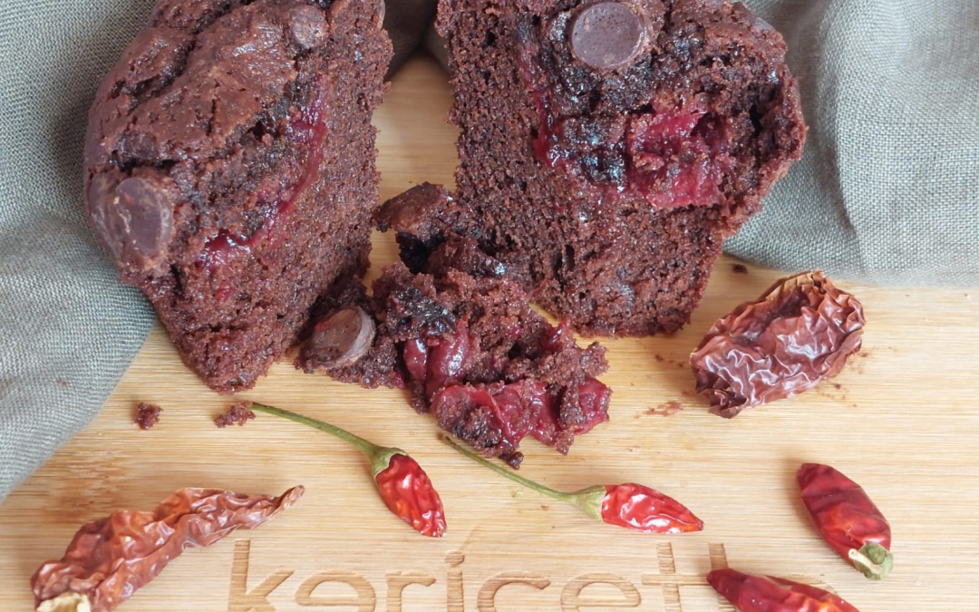 KETO MUFFIN AL CIOCCOLATO E PEPERONCINO